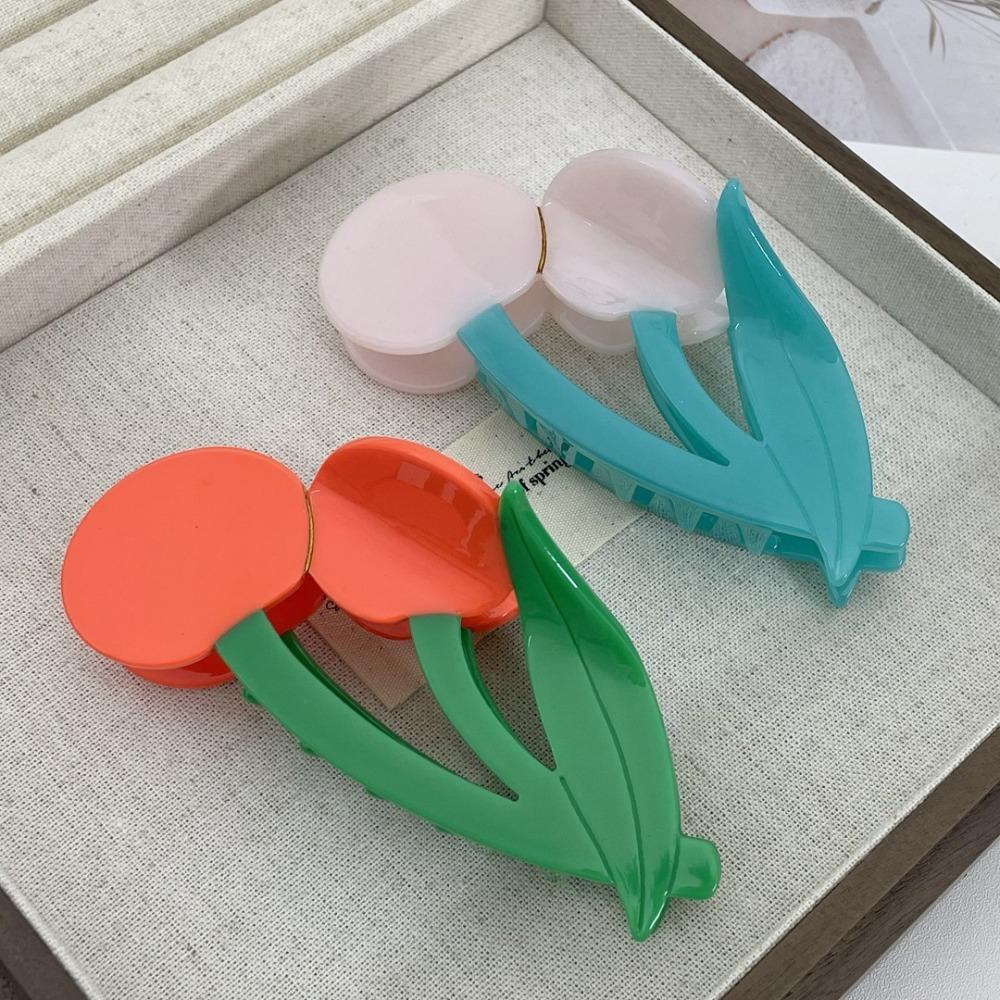 

Strawberry Fruit Shark Clip Cherry Creative Shark Clip Acetic Acid Hair Claw Party red cherry