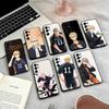 Haikyuu-u Tsukishima Phone Case Black Silicone Soft For Samsung S25,S24,S21,S22,S23,S30,Ultra,S20,Plus,Fe,Lite