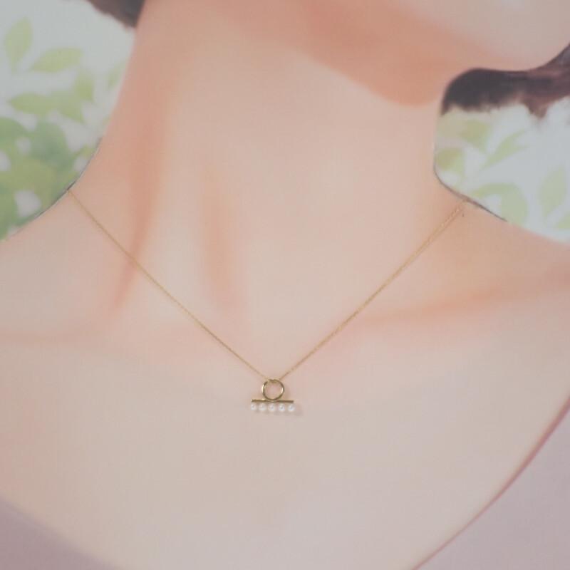 TASAKI CM-0172-18KYG-CHKCM01 Necklace K18 Yellow Gold Women