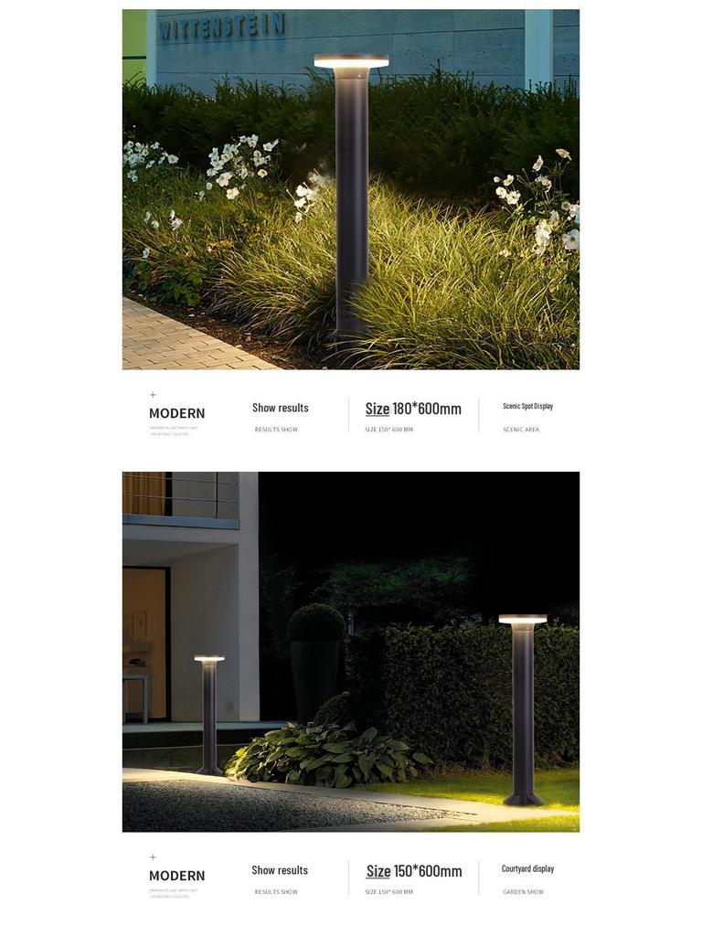 Waterproof Modern LED Lawn Light for Outdoor Courtyards and Gardens