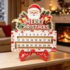 Advent Advent Calendar Decoration, Wooden Christmas Calendar Sign for Entryway Shelf Tabletop Display and Home Styling