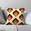 MidCentury Modern Orange Tear Drop Pillowcase Polyester Linen Velvet Pattern Zip Decor Throw Pillow Case Car Cushion Cover 18