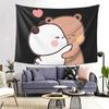 Peach And Goma Bubu Dudu Balloon Tapestry Wall Hanging Aesthetic Home Decoration Tapestries for Dorm Room