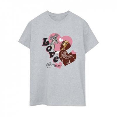 Lady And The Tramp Womens/Ladies Spaghetti Love Boyfriend T-Shirt