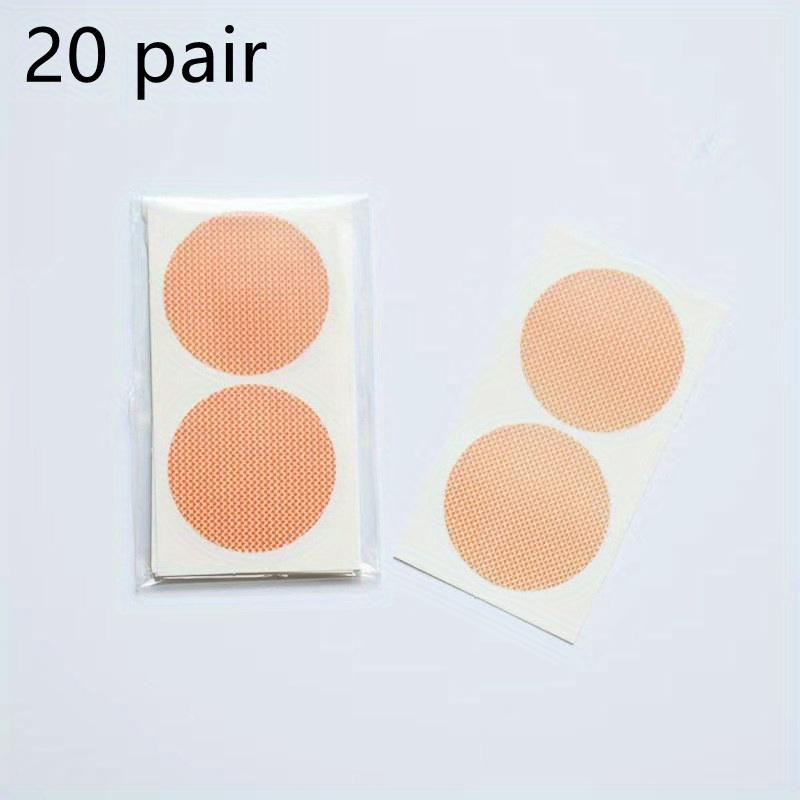 20 pair Men's Silicone Nipple Covers: Comfort-Fit, Invisible Sports Shields, Anti-Chafing, Secure & Disposable
