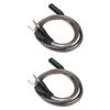 Kopfhörer Splitter 3,5 mm Buchse auf Dual Stecker HiFi Stereo Mikrofon Kopfhörer Y-Kabel für PC Laptop 2 Stück