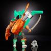 Masters of the Universe Origins Gray Skull Turtle Casey Jones Action Figure 16 Armor TMNT MOTU Crossover Toy, Articulations, & Weapon, &