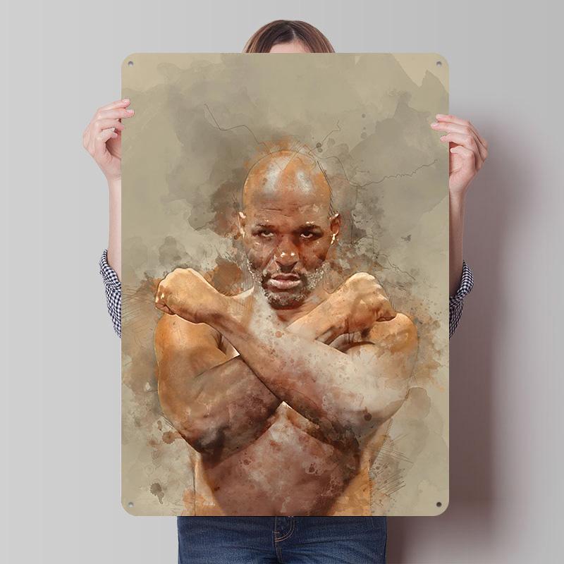 Bernard Hopkins Boxer Metal Posters Custom Vintage Metal Signs Wall Art Tin Plaque for Man Cave Modern Home Decoration Luxury