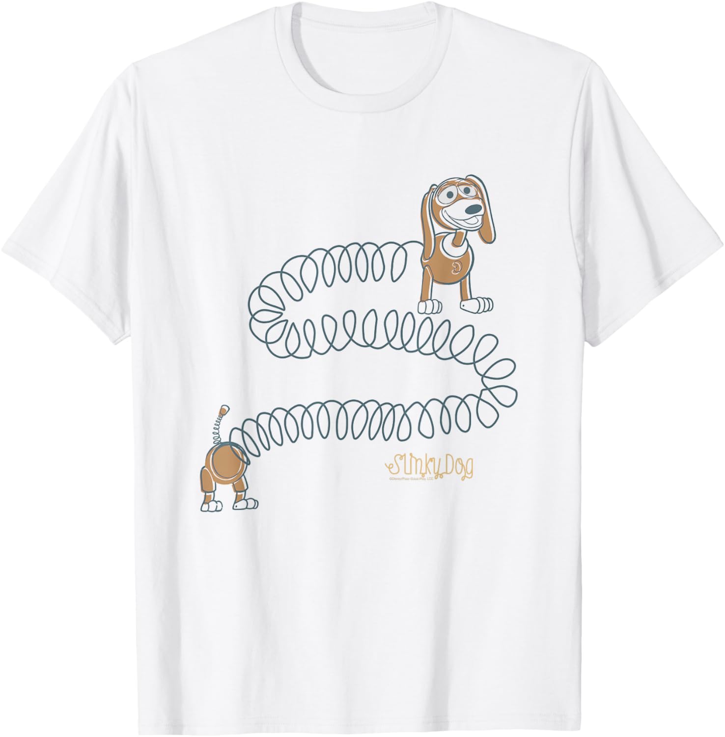 Disney Pixar Toy Story Slinky Dog Vintage Logo T-Shirt XXXL