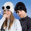 Afneembare Bril Warme Ski Masker Hoeden Winddichte Gebreide Hoed Mode Winter Bril Petten Buiten