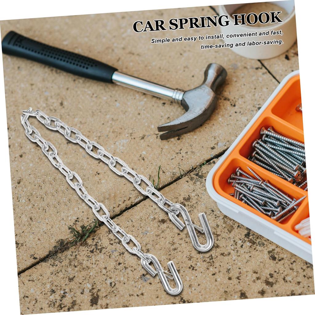 HAWILLOSCH Anti Drop Chain Spring Hook for Trailers with Reliable Trailer Safety Chain, Durable,