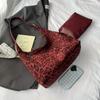 Hobo Bag Women Faux leather Leopard Print Large Capacity Daily Commute