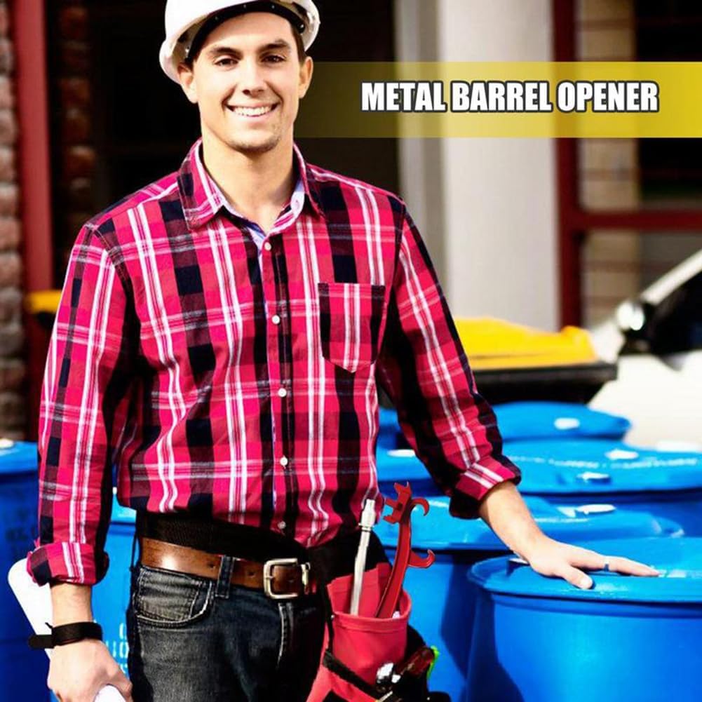 Multifunctional Paint Bucket Open Lid Wrench Bucket Opener Aluminum Alloy Labor Saving Bung Wrench Metal Barrel Lid Opener Tool