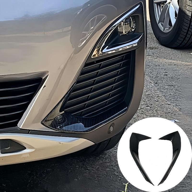For Front Fog Light Eyebrow Trim For Peugeot 4008,Fog Lamp Eyelid Decor Bezel Cover,Sporty Modified Exterior Accessories, ABS Anti-Scratch Wear