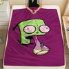 Invader Zim Print Flannel Blanket, High Quality Comfortable for All Seasons, Home Decor, Warmth and Comfort, Perfect for Christmas Gifts48