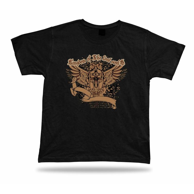 Tshirt Tee Shirt Birthday Gift Idea Lost Soul Helmet Cross Holy Angel Kingdom