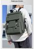 Unisex Large Capacity Business Commuting Backpack - Korean Style Leather Laptop Bag