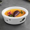 Jimei Jiduo White Porcelain Round Chafing Dish