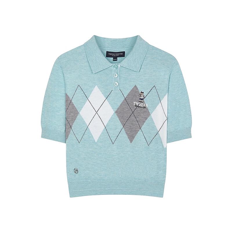 Teenie Weenie Women's College Style Short Sleeve Knit Sweater