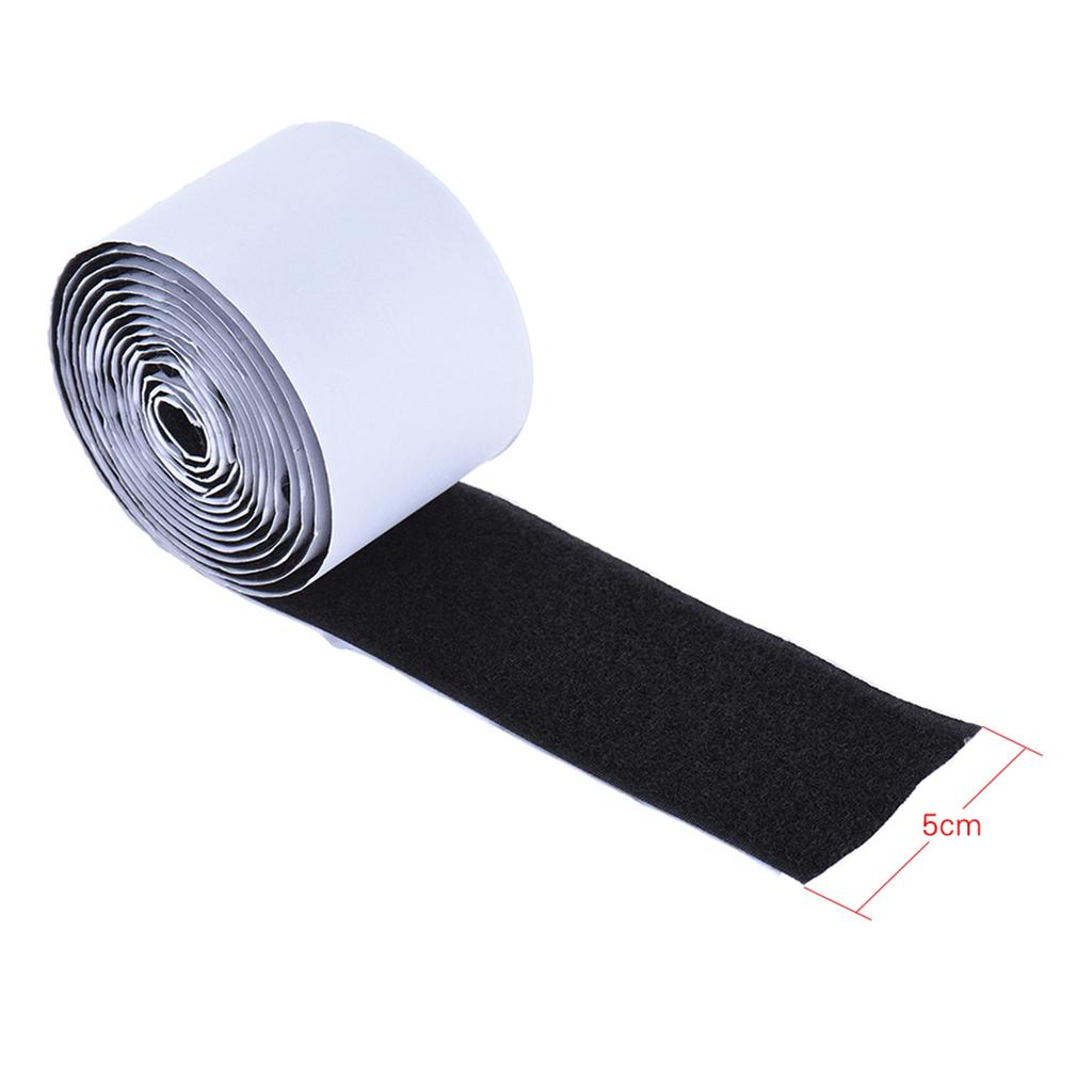 Pedalboard Pedal Mounting Tape Fastener Length 2M Width 5CM for Guitar Pedal Board, 2 Pack (1 Hook + 1 Loop)