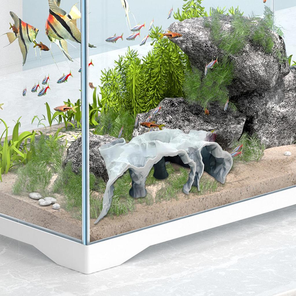 3D-Druck Aquarium Pleco Höhle Zuchtschutz Landschaftsdekoration für Betta Cory Kleine Buntbarsche Guppy Reptil