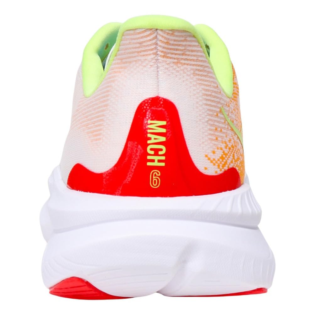 HOKA Mach 6 Running White and Orange Training Club Responsive and Shoes, (1147790-WLR), Sneakers, Shoes, Activities, Racing, Lightweight, (White
