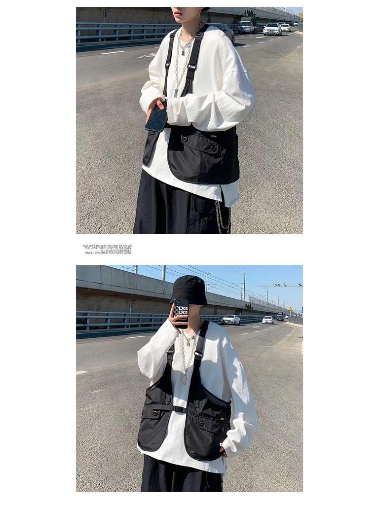 Trendige koreanische Westen im Loose-Fit-Stil für Männer und Frauen – Leicht, lässig, vielseitige Sommermode in Unifarben.