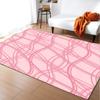 Striped Checked Large Carpet Feather Wind Bedroom Floor Mat