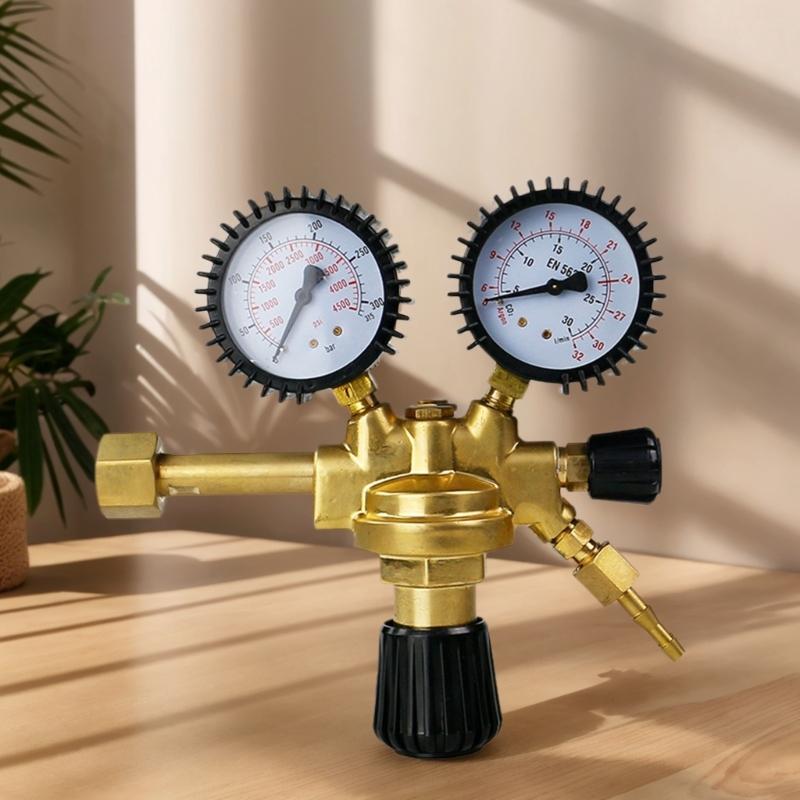 W21.8 Thread Pressure Reducing Regulator for Gas Cylinders Pressure Regulator Argon Gas Carbon Dioxide Meter