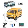 1/16 Remote Control Van Truck 2.4G 5CH Mini RC Car Children Toys Radion Controlled Ice Cream Trucks Transport Cars with Lights