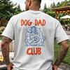 Dog Dad Club No Personal Space Two Dogs Hugging Man Line Art Print T Shirt Cotton Tee Funny Pet