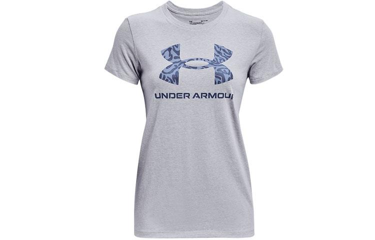 Женская футболка прямого кроя Under Armour Серая 1363352-011 M