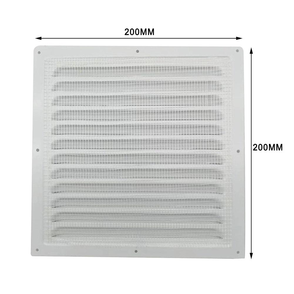 Louver Air Vent Grille Ventilation Cover Aluminum White Wall Grilles Duct Heating Cooling & Vents Plate Insect Screen Cover