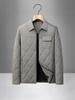 Men's Autumn/Winter Cotton Lapel Jacket - Casual, Warm, Loose Fit for Middle-Aged & Elderly