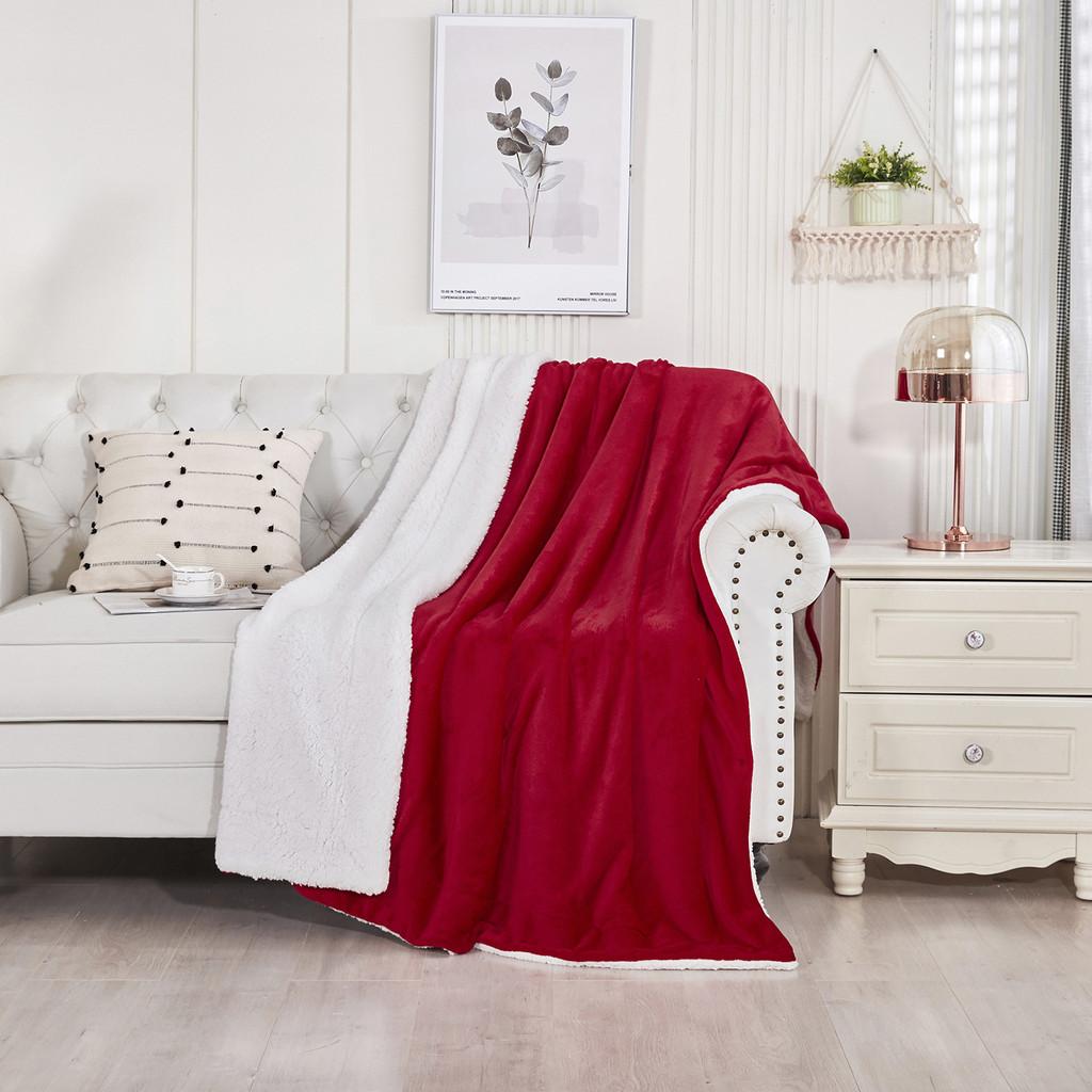 Plush Versatile Blankets With Classic Solid Colors For Home Decor Gifts And