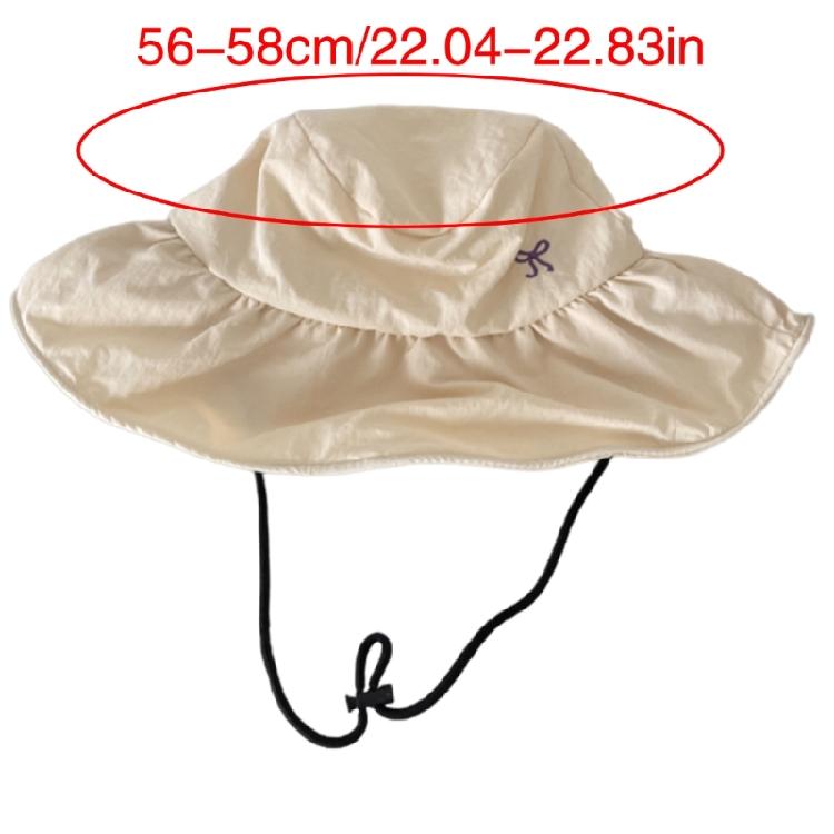 Breathable Bucket Hat Female Beach Sun Hat Outdoor Hiking Fishing Sunproof Hat