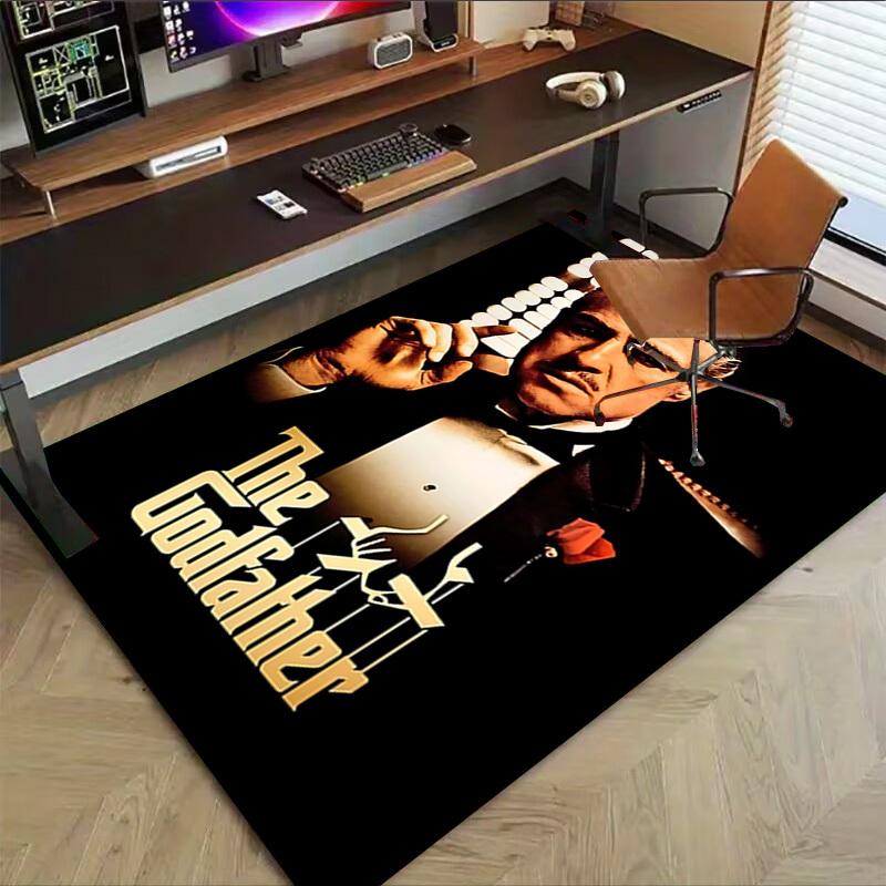 1pc The Godfather Carpet Anti Slip Polyester Floor Mat for office,Bedroom
