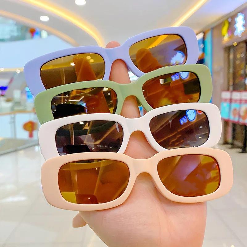 

Square Frame Children Sunglasses Kids Sunshade Boys Girls Eye Protection Sun Glasses Ultraviolet Protection Dress Up Sunglasses