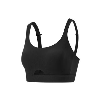 Fitness Serie Unifarbener Sport-BH Damen Unterwäsche Schwarz AUBT040-2