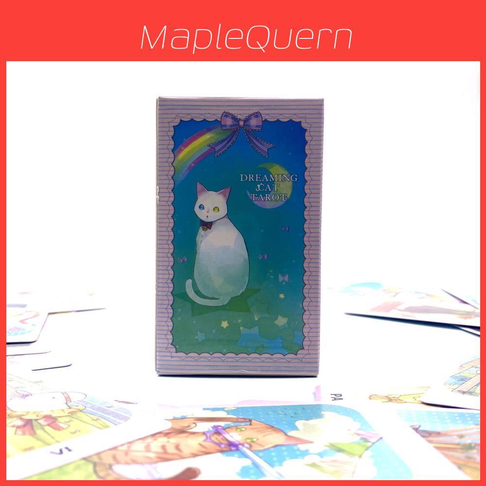 Dreaming Cat Tarot Cards Deck With Nonwoven Bag For Tarot Enthusiasts And Collectors
