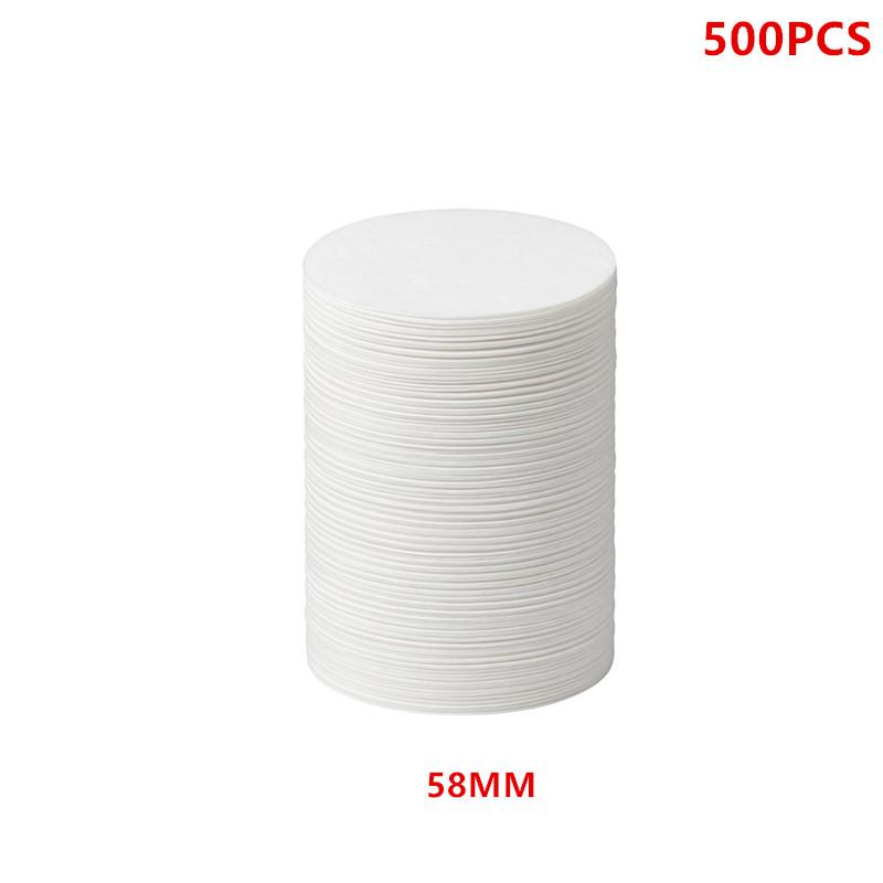 500 Pcs Coffee Paper Filter 58 Mm Wood Pulp Filter Portafilter Paper Compatible With Coffee Machine Handle