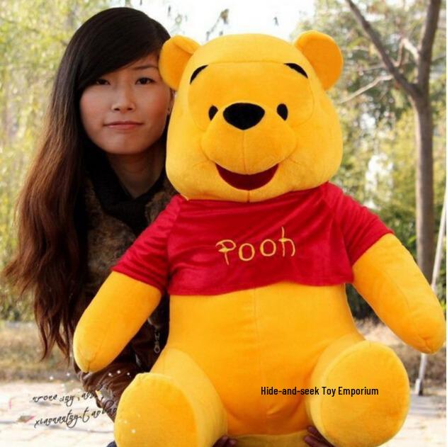 Large Huggable Cute Bear Plush Doll - Stuffed Teddy Bear Toy for Kids or Girlfriend Birthday Gift