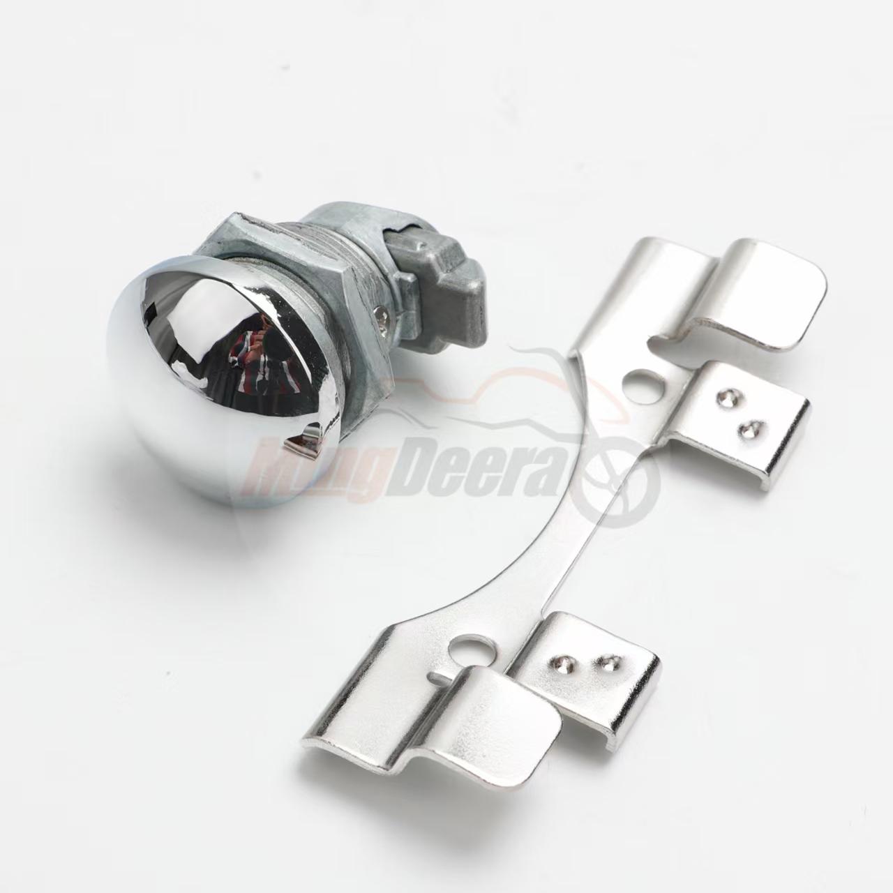 Motorcycle Push Button Fuel Door Latch Kit For Harley Touring Electra Glide 1992-2025 Motorcycle Chrome Oil Cap Tank Push серебряный
