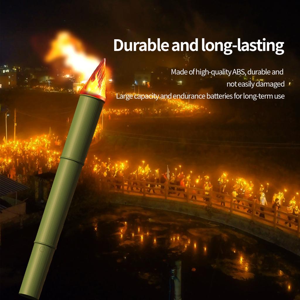 2024 New Imitation Electronic Torch Lamp Flame Light One-button Operation Multi-purpose Indoor and Outdoor Flame Portable Lamp