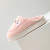 New Autumn and Winter Cotton Slippers for Home Use Indoor Warm Plush Cute Less Heart Non-slip Thick-soled Cotton Shoes