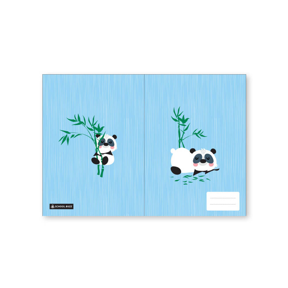 School Buzz A4 Book Covers (Pack of 6) (Panda)
