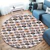 One Piece Round Area Rug Carpet Rug For Living Room Bedroom Sofa Playroom Decor Nonslip Floor Mat