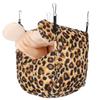 Hamster Hanging Nest Thicken Sugar Gilder Warm Rest Playing Cotton House(Leopard)