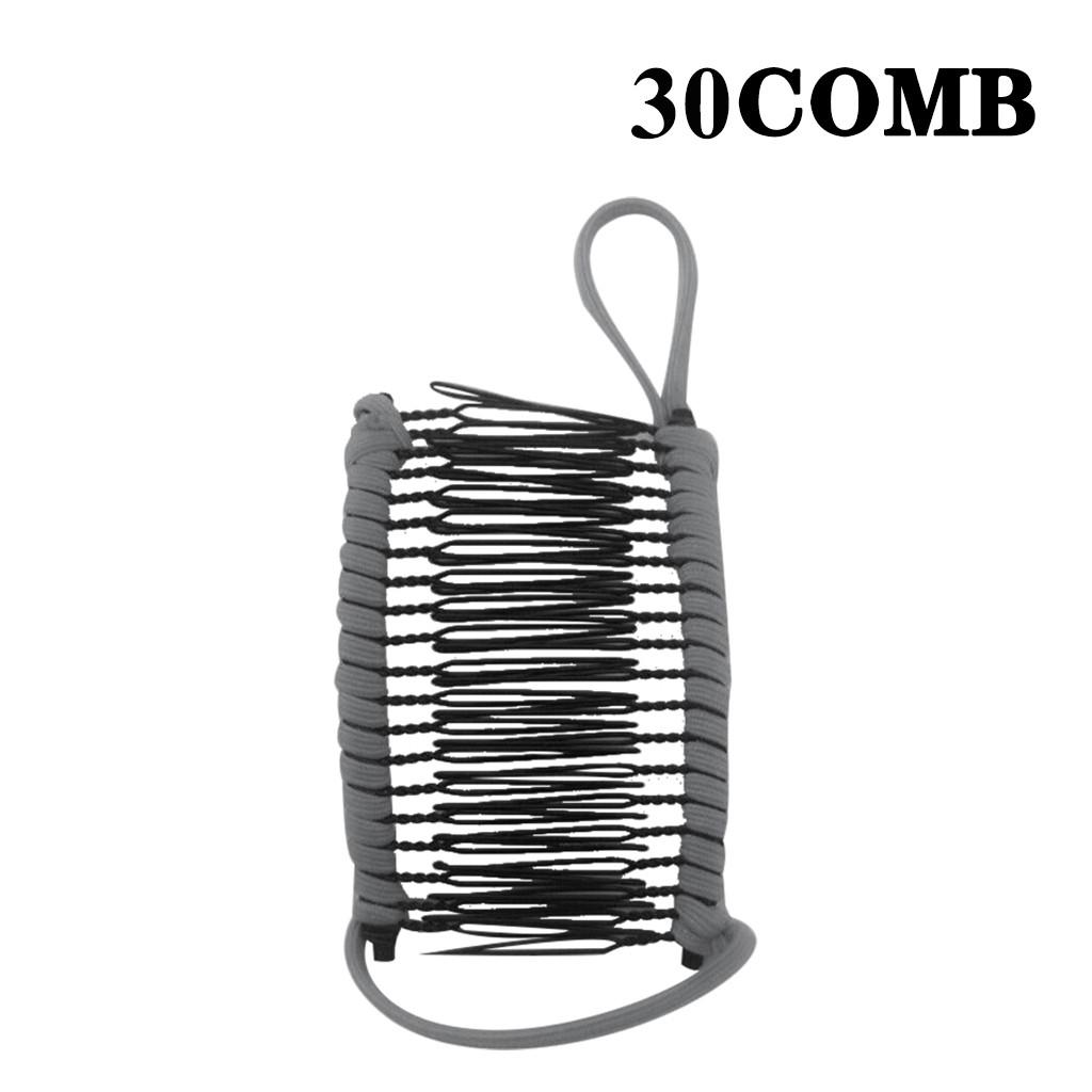 Kvinner vintage hårklemme julehårtilbehør Strekkbar banankam