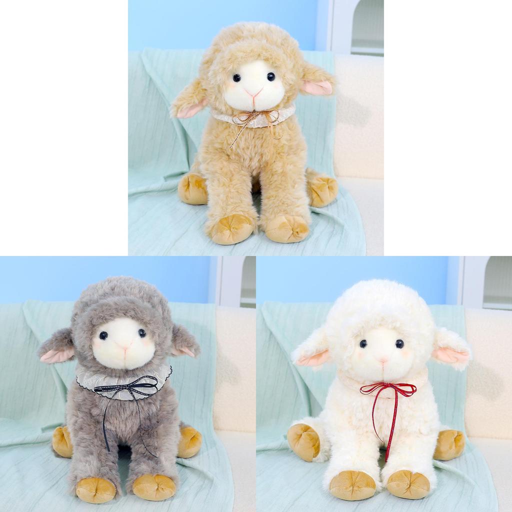 Plush Sheep Toy With Soft Polyester Filling Perfect For Kids Bedtime And Gift Giving